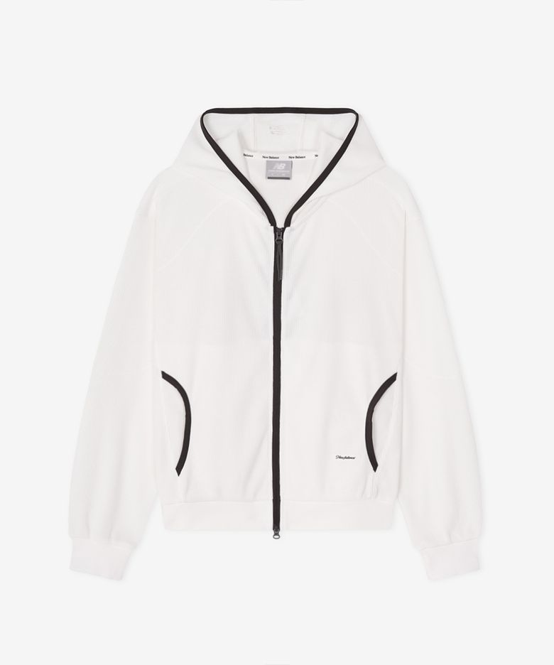 NBMDG3W812 / WOMEN AIRY 와플 후드집업 (CREAM)