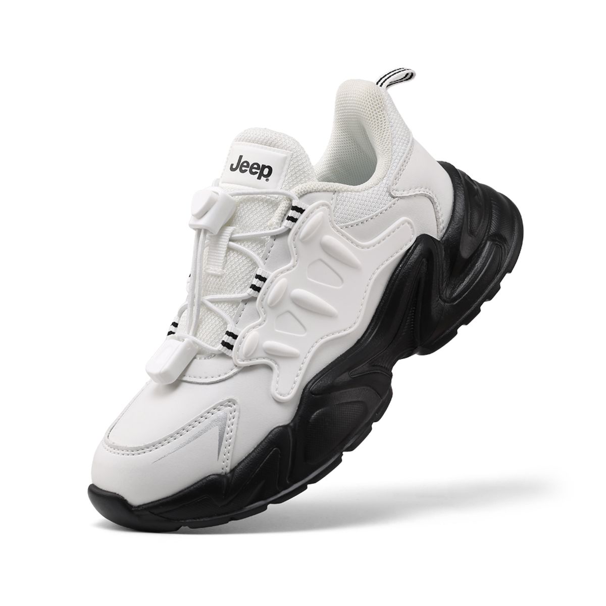 지프 슈즈(JEEP SHOES) 브이마운트 아동운동화 [화이트&블랙]