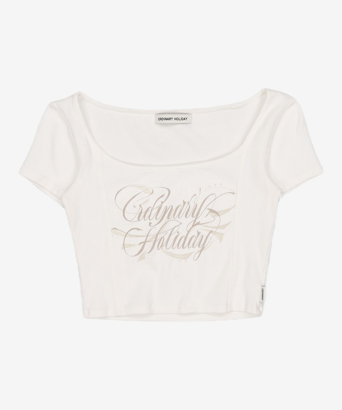 오디너리 홀리데이(ORDINARY HOLIDAY) HALTER LAYERED T-SHIRT SET [WHITE] FREE