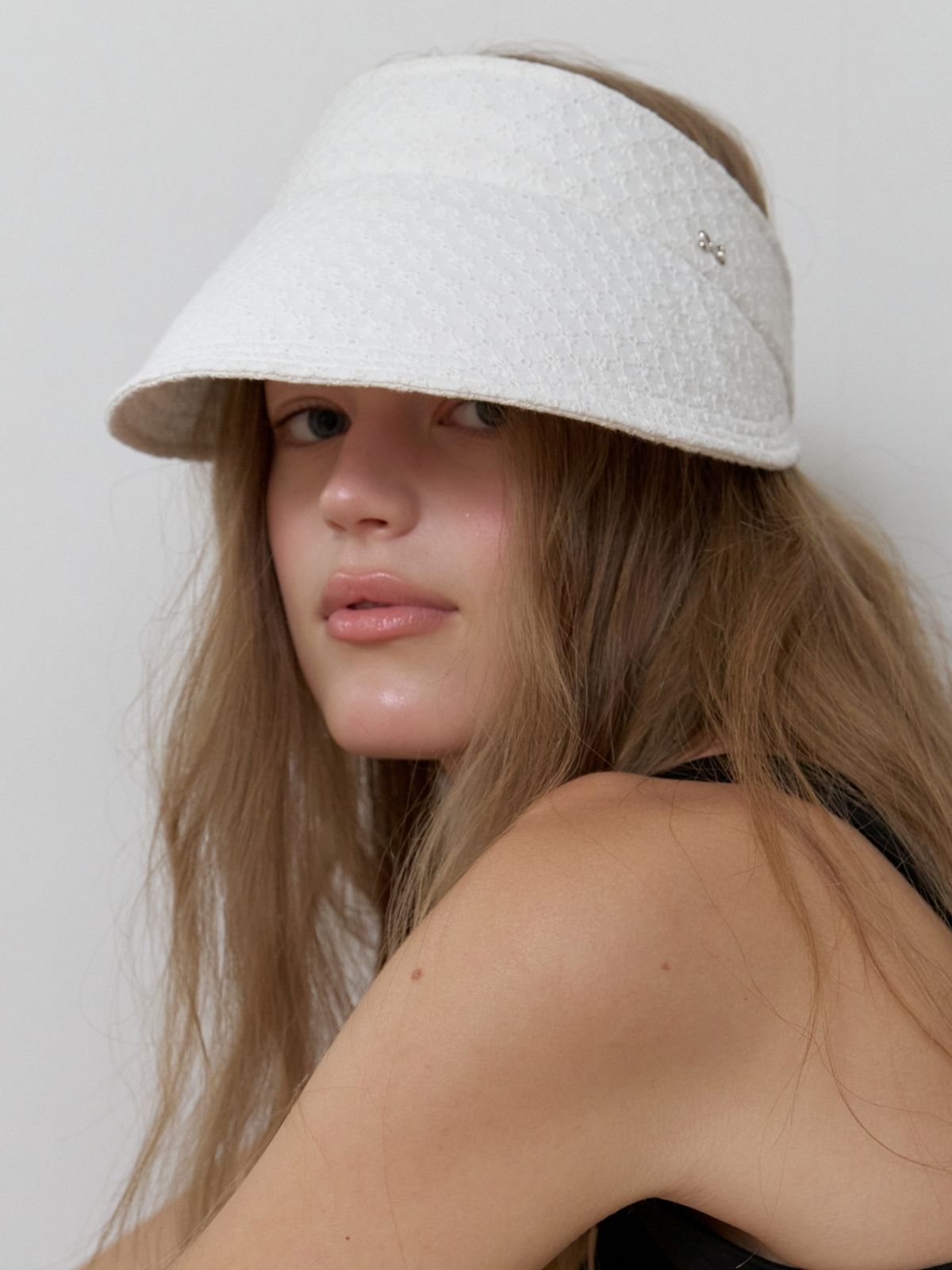 러브미몬스터(LOVE ME MONSTER) Park Flower Lace Sun Cap_WHITE (L262MCP070)