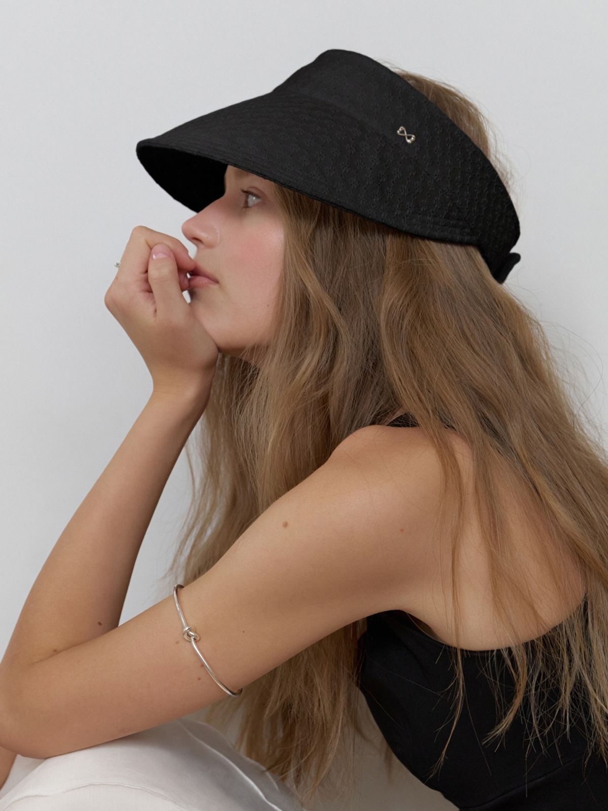 러브미몬스터(LOVE ME MONSTER) Park Flower Lace Sun Cap_BLACK (L262MCP080)