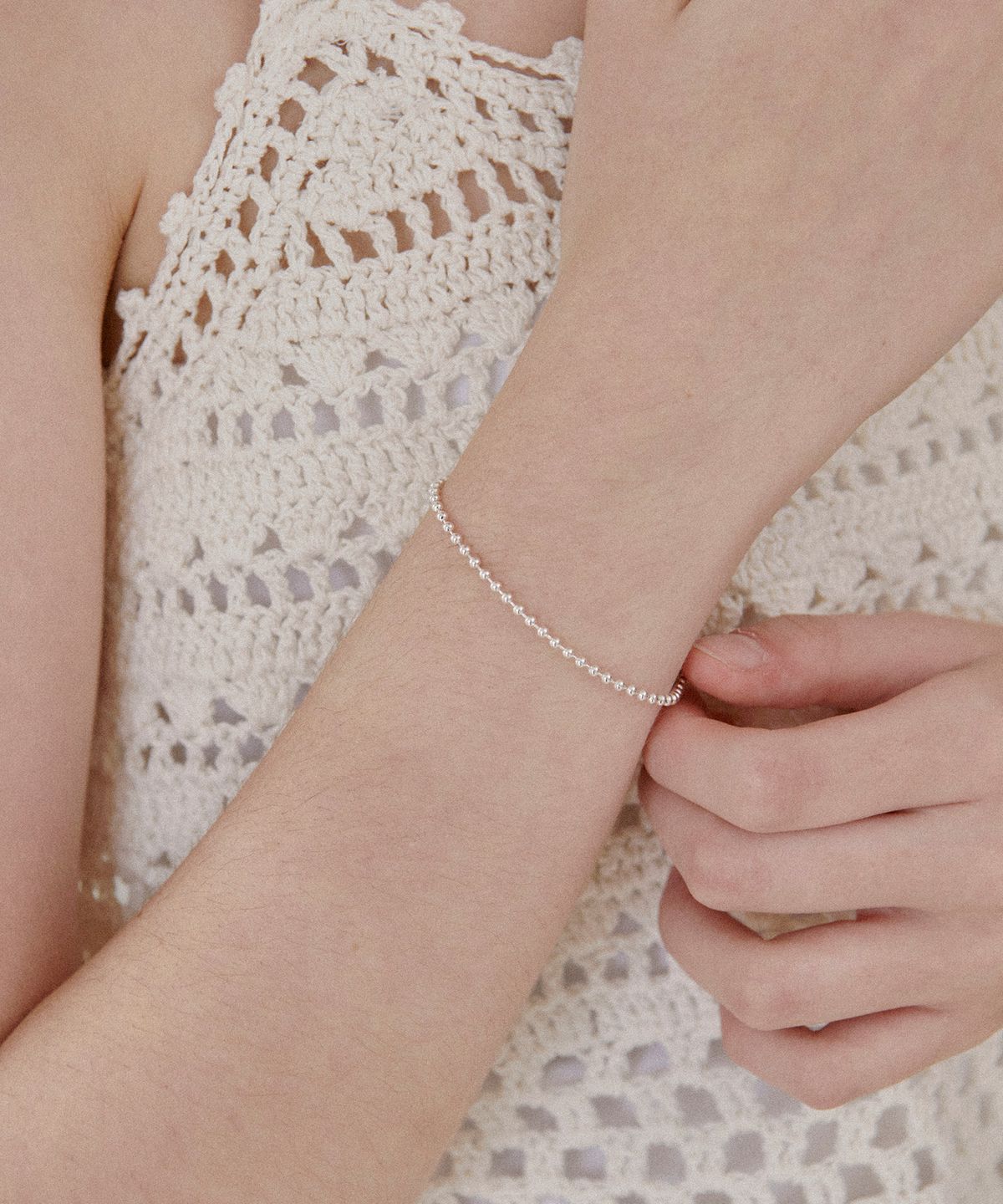 세인트스코트런던(ST.SCOTT LONDON) [Silver 925] Silver Ball Bracelet / STJ-BA1588WG