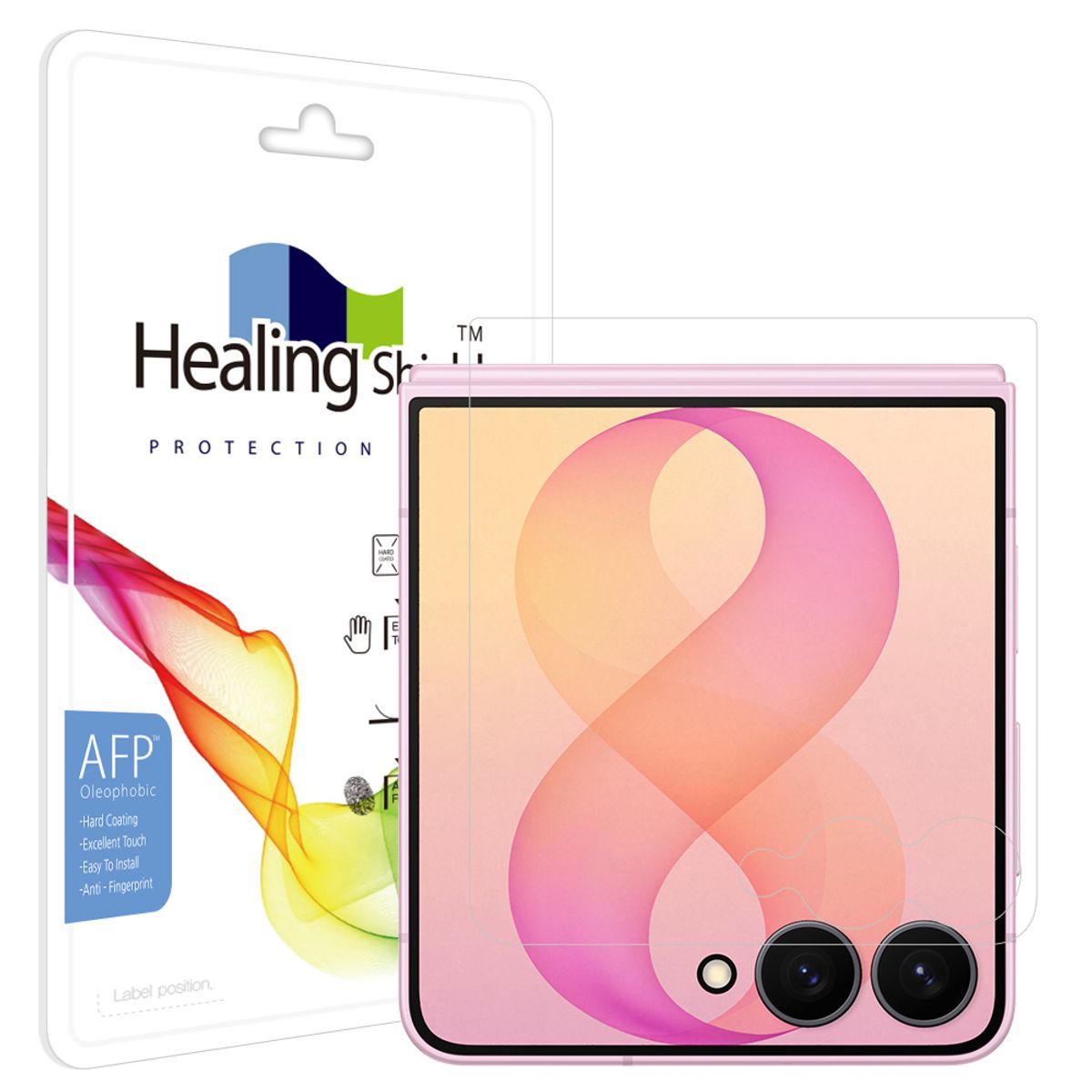 힐링쉴드(HEALINGSHIELD) 갤럭시 Z플립8 올레포빅 외부액정 보호필름 2매