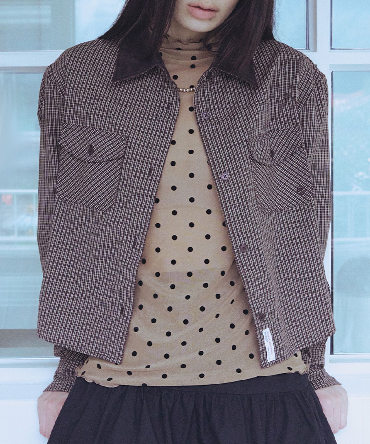락피쉬웨더웨어(ROCKFISH WEATHERWEAR) CROPPED SHIRT - 2 colors