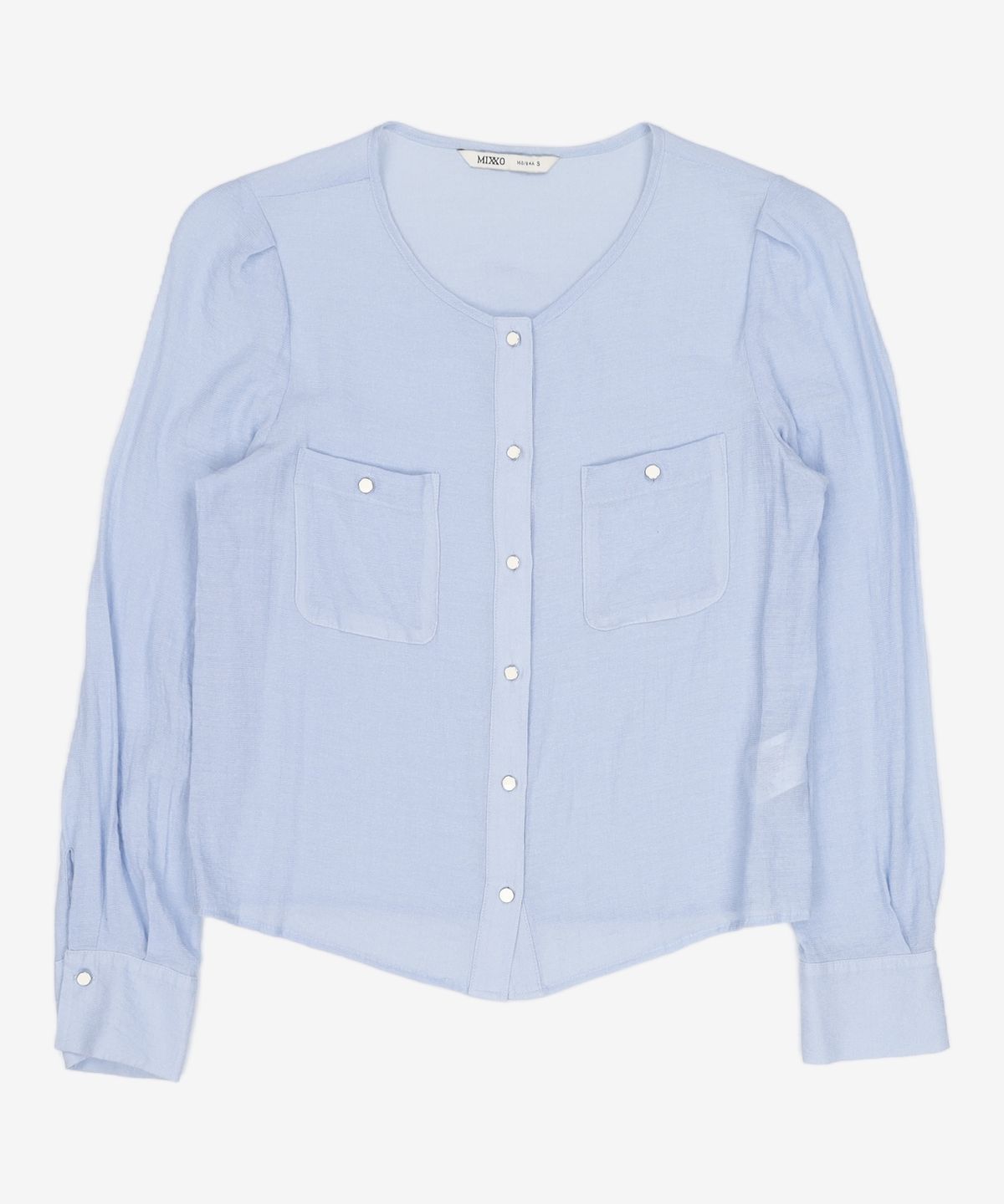 미쏘(MIXXO) R넥 블라우스 MIWBLD312B S