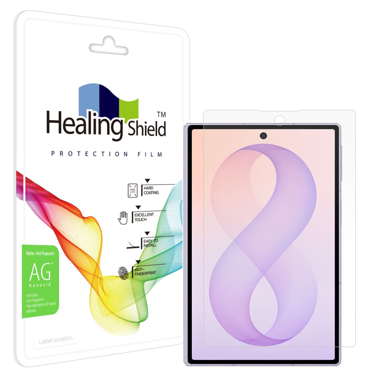 힐링쉴드(HEALINGSHIELD) 갤럭시 Z폴드8 와이드 저반사 풀커버형 외부액정 보호필름 1매