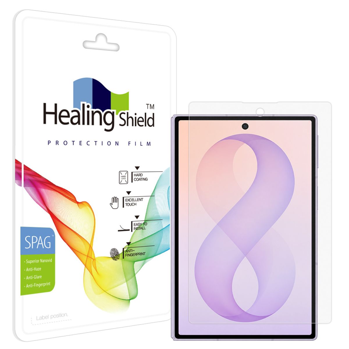 힐링쉴드(HEALINGSHIELD) 갤럭시 Z폴드8 와이드 슈페리어 저반사 풀커버형 외부액정 보호필름 1매