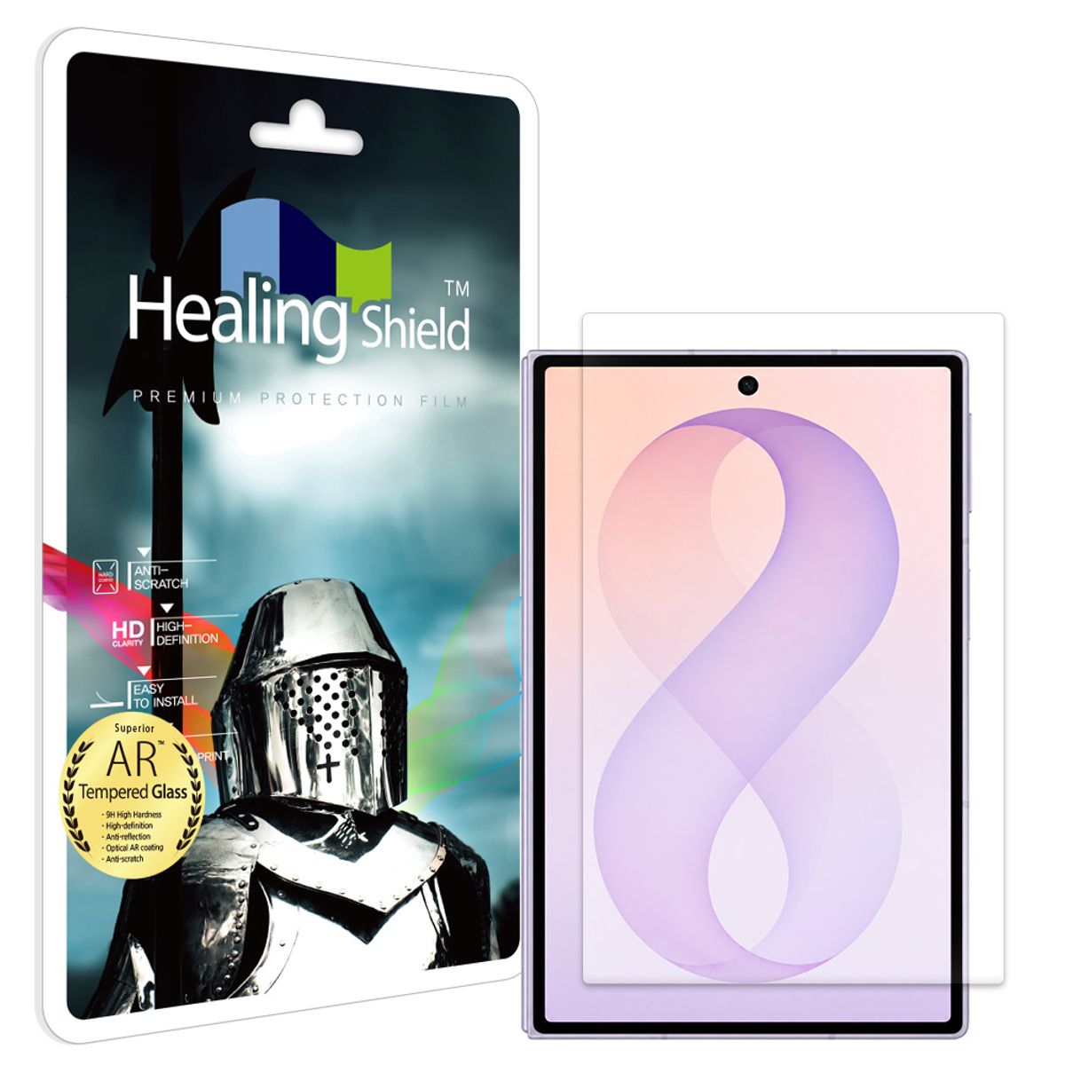 힐링쉴드(HEALINGSHIELD) 갤럭시 Z폴드8 와이드 AR 고화질 외부액정 강화유리필름 1매