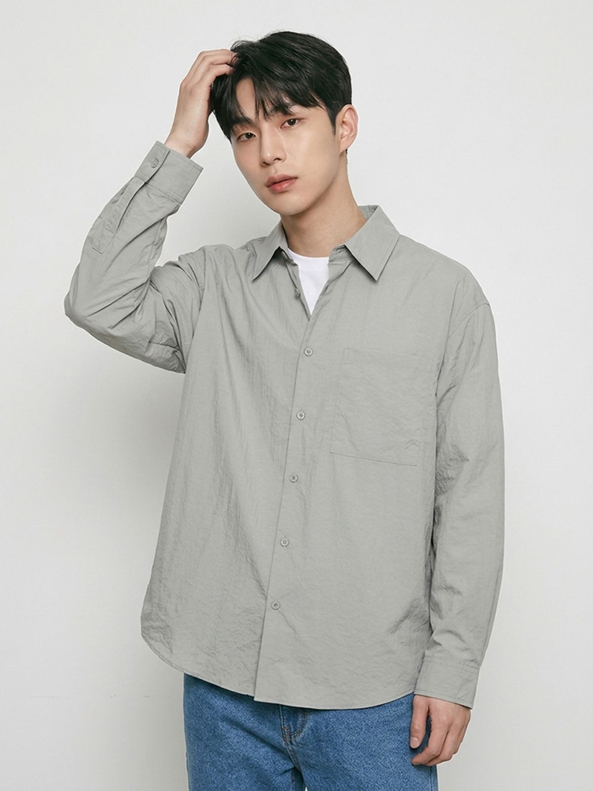 행텐(HANGTEN) 남성 시어 루즈핏 셔츠_053(10580-020-604-09)