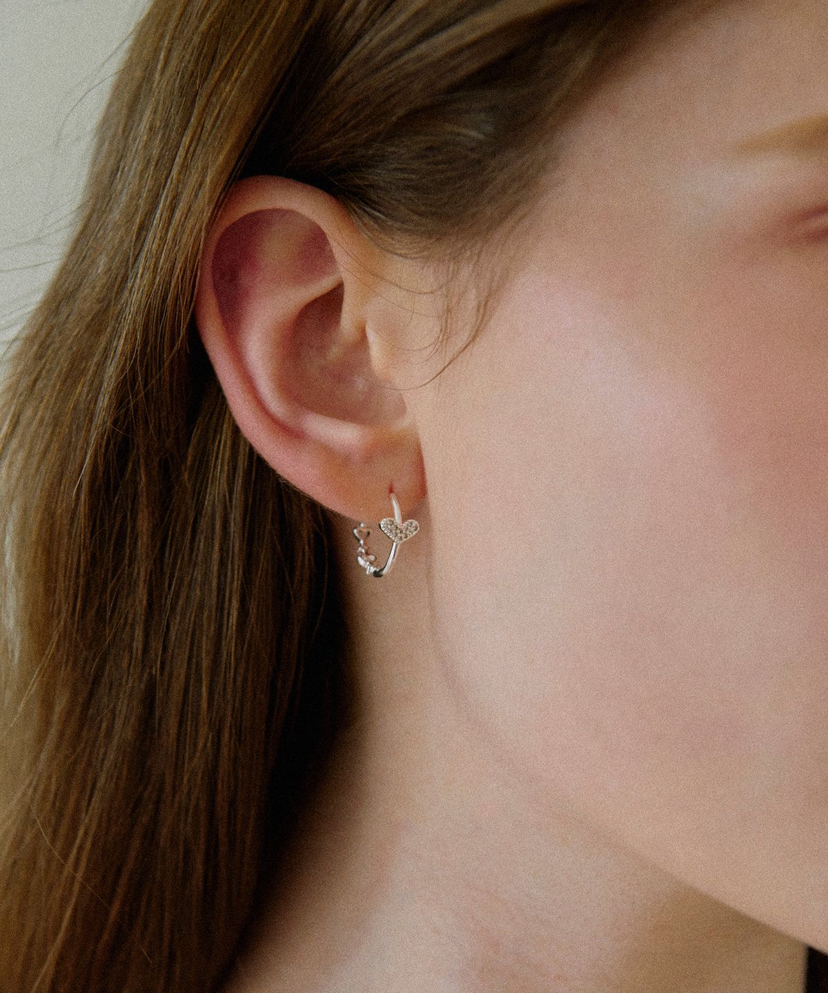 세인트스코트런던(ST.SCOTT LONDON) Juvi Heart Mix Earrings / STJ-EB1797WG