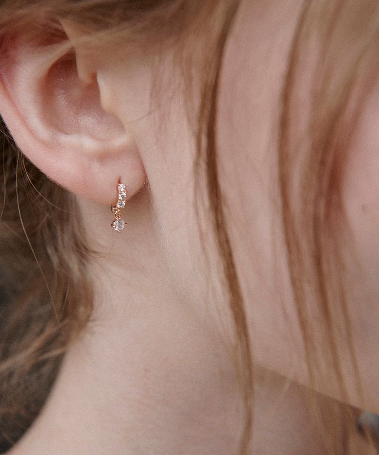 Drop Gleam Earrings / STJ-EB1796WG/RG
