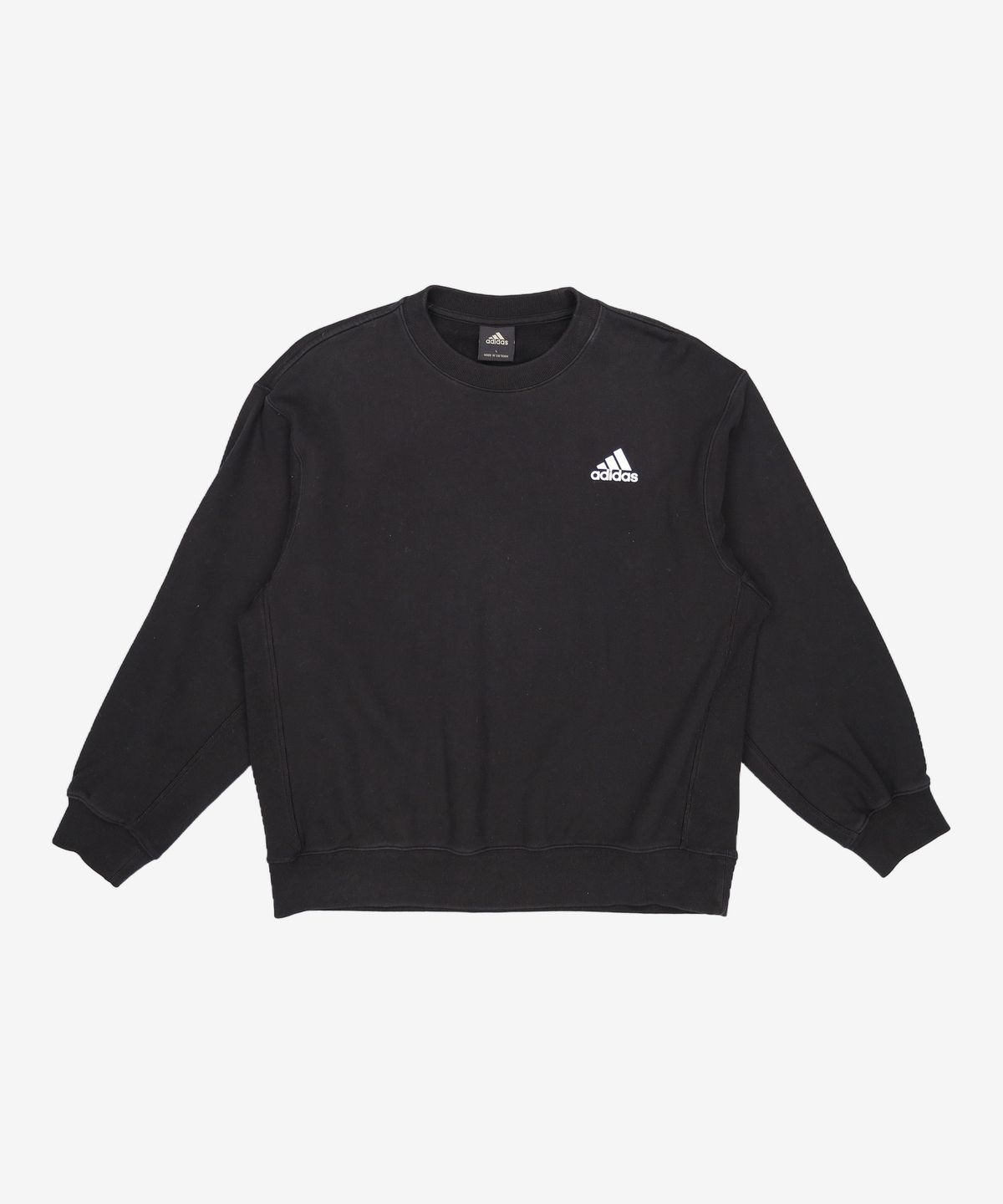 아디다스(ADIDAS) 릴랙스 오버사이즈 크루넥 - 블랙 / CM1407 L