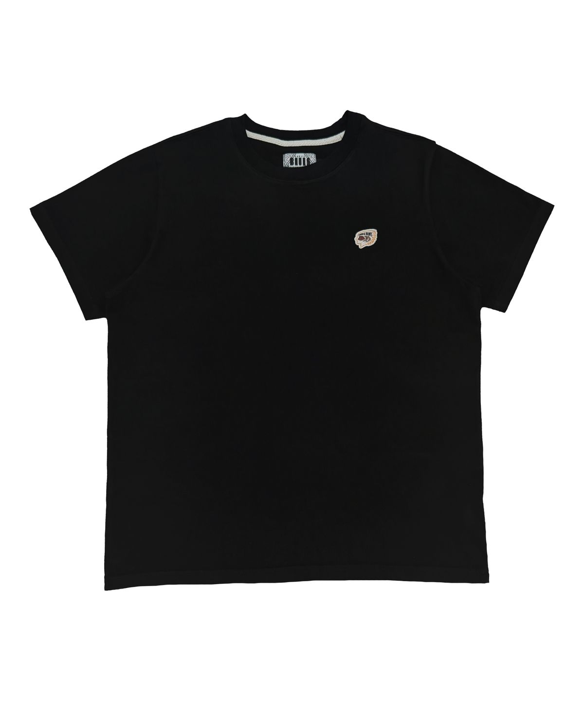 갈릭 블루스(GARLICBLUES) HUMAN X FOOTPRINT APPLIQUE T-SHIRT (BLACK)