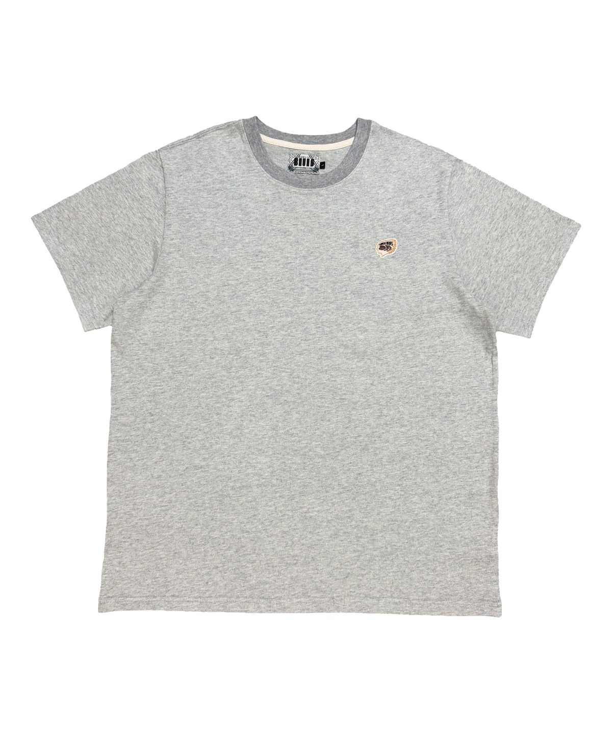 갈릭 블루스(GARLICBLUES) HUMAN X FOOTPRINT APPLIQUE T-SHIRT (GREY)