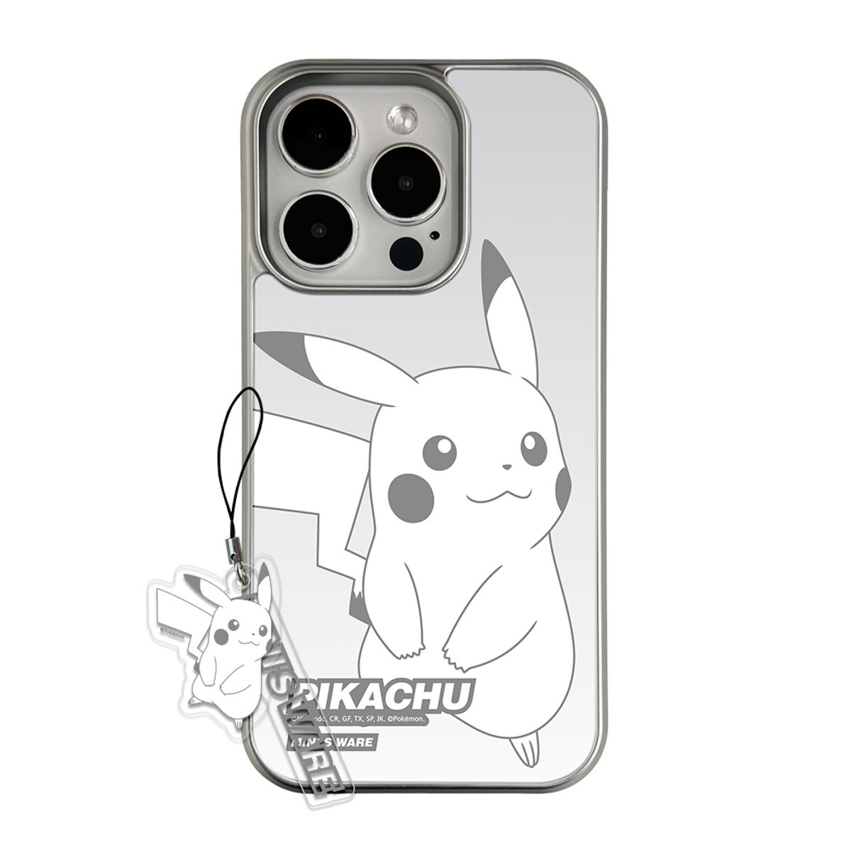 미니스웨어(MINI'S WARE) Pokemon Gray MagSafe Glossy Case_Pikachu