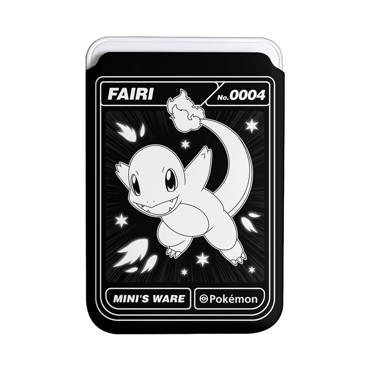 미니스웨어(MINI'S WARE) Pokemon Black Edition MagSafe Hard Card Wallet_Charmander