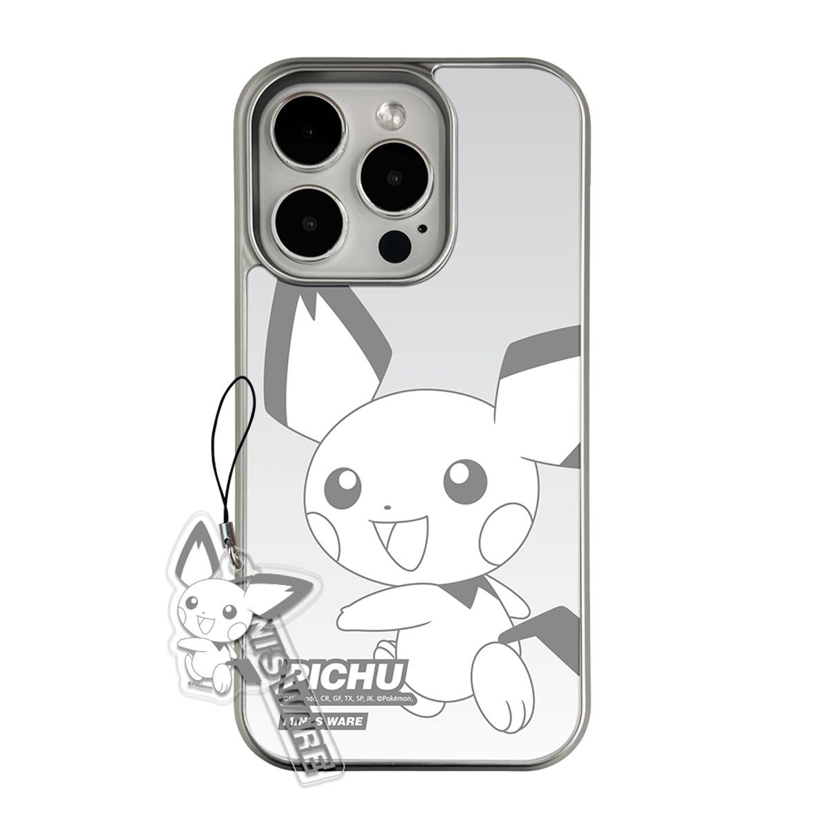 미니스웨어(MINI'S WARE) Pokemon Gray MagSafe Glossy Case_Pichu