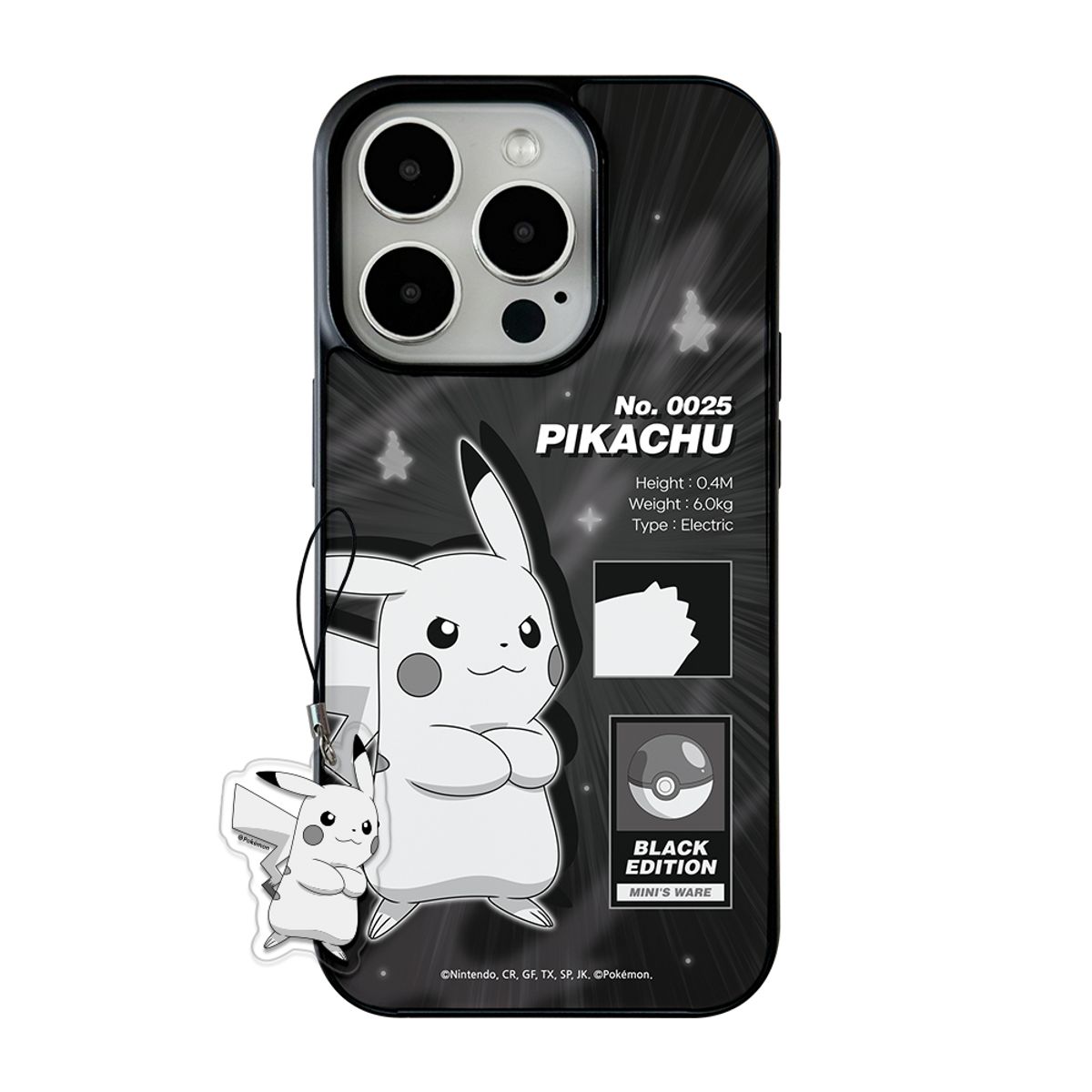 미니스웨어(MINI'S WARE) Pokemon Black Edition MagSafe Glossy Case_Pikachu