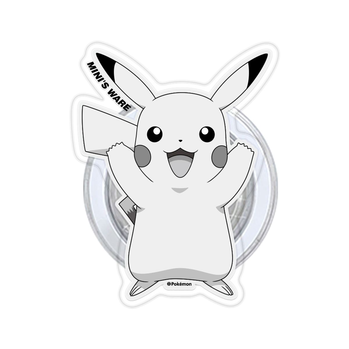 미니스웨어(MINI'S WARE) Pokemon Gray MagSafe AcrylicTok_Pikachu