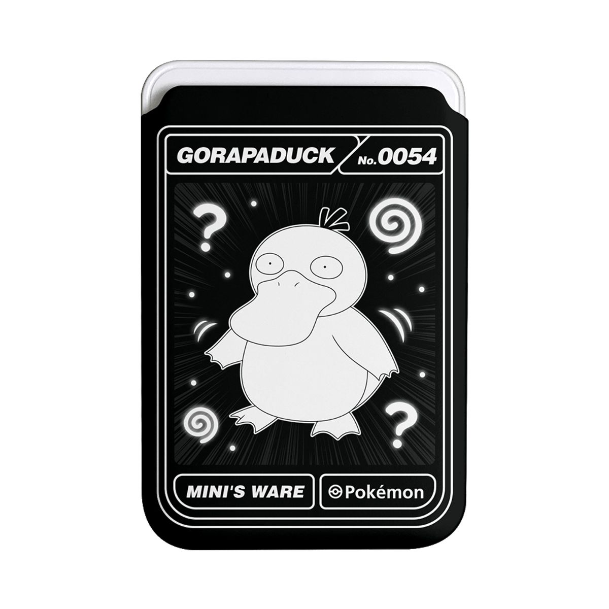 미니스웨어(MINI'S WARE) Pokemon Black Edition MagSafe Hard Card Wallet_Psyduck