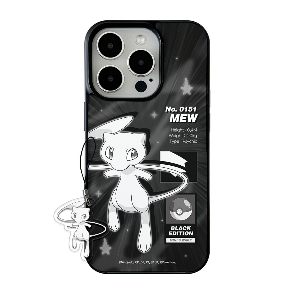 미니스웨어(MINI'S WARE) Pokemon Black Edition MagSafe Glossy Case_Mew