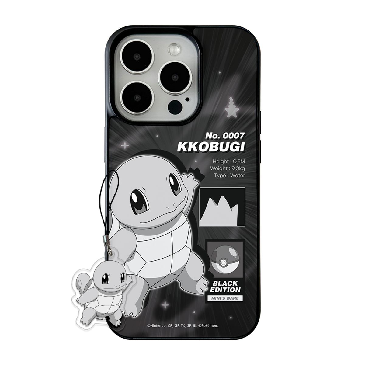 미니스웨어(MINI'S WARE) Pokemon Black Edition MagSafe Glossy Case_Squirtle