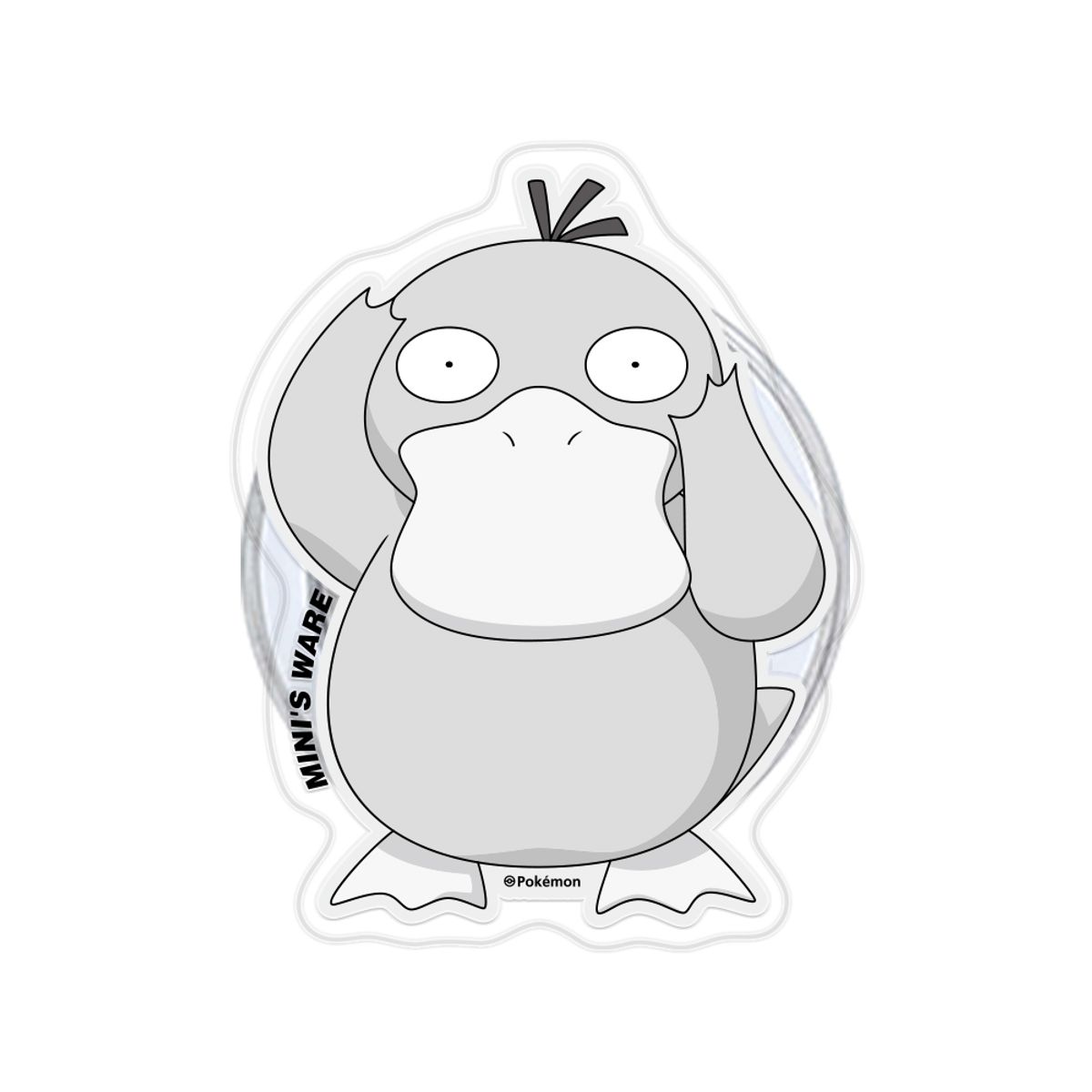 미니스웨어(MINI'S WARE) Pokemon Gray MagSafe AcrylicTok_Psyduck