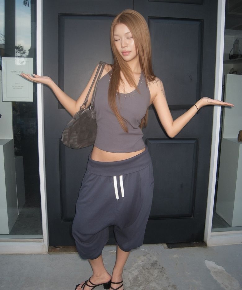 BALLOON SWEATPANTS (NAVY)