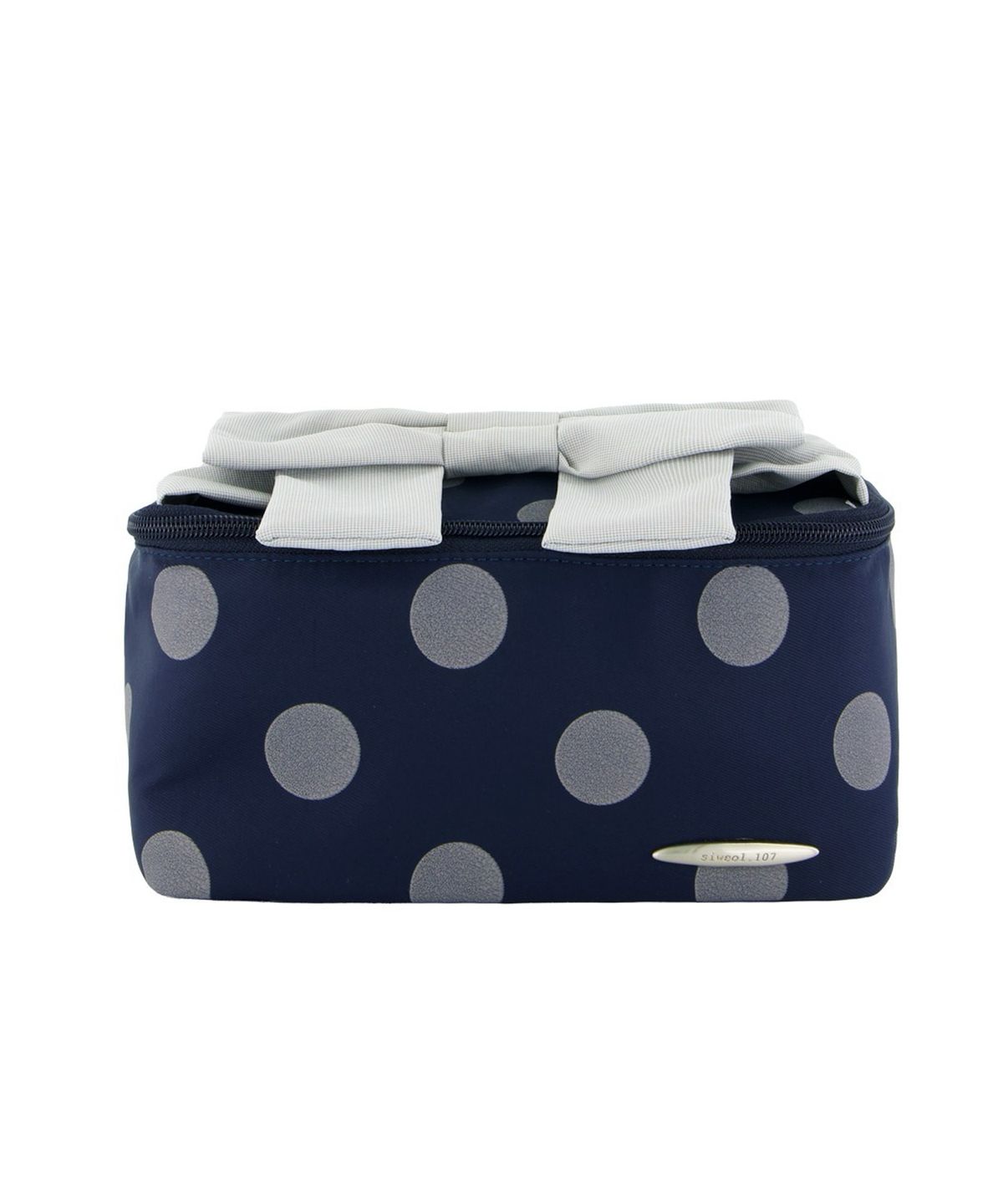 시월107(SIWL107) [대용량] Dotty Pouch (Navy)