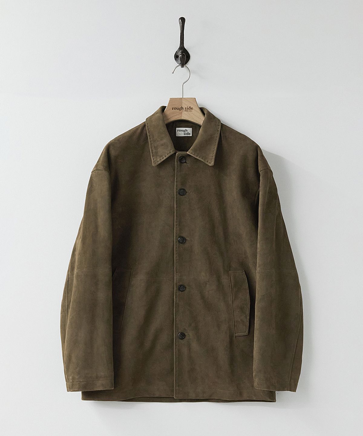 러프사이드(ROUGHSIDE) Suede Over Jacket Tan