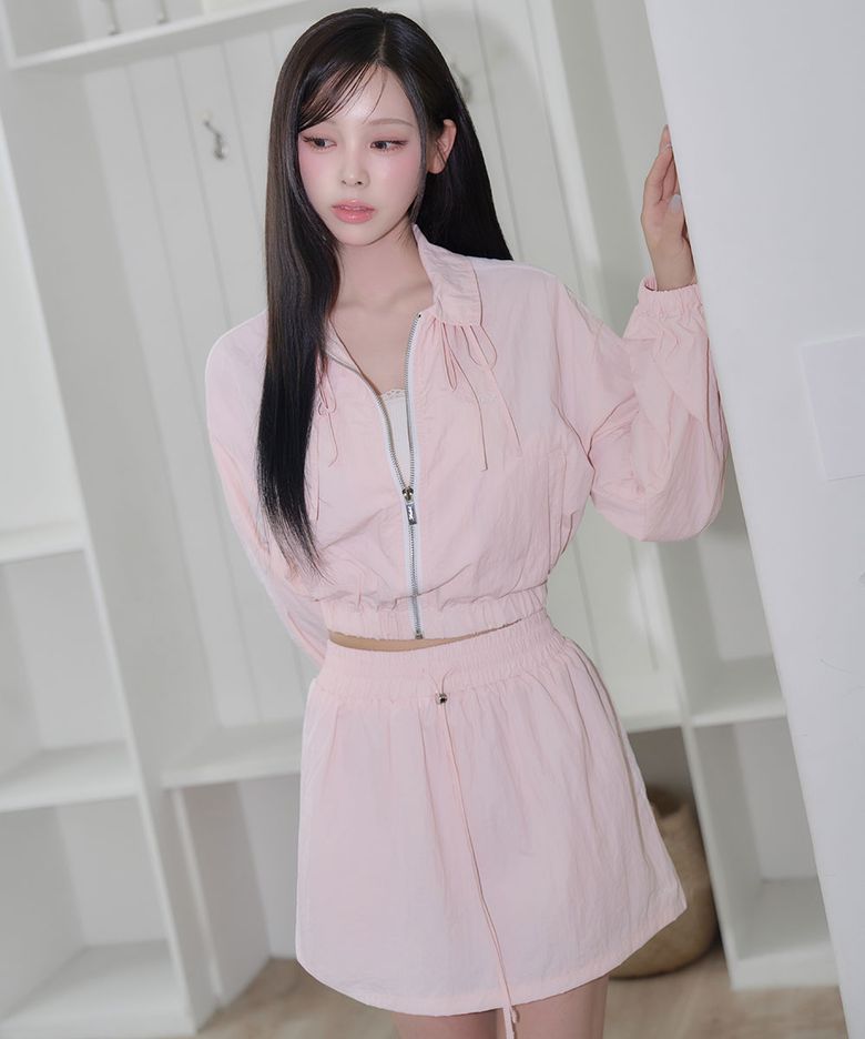 ANORAK LACE SKIRT - PINK