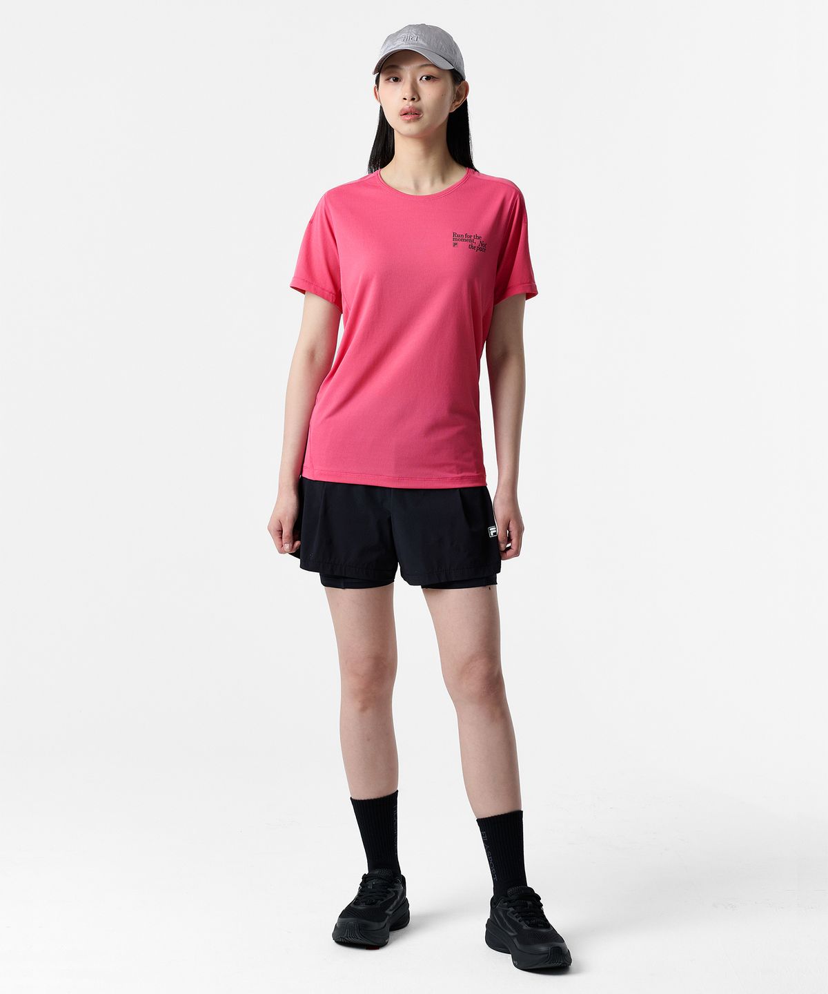 휠라(FILA) Drywave 러닝 그래픽 반팔티(FS262RS02X010670)
