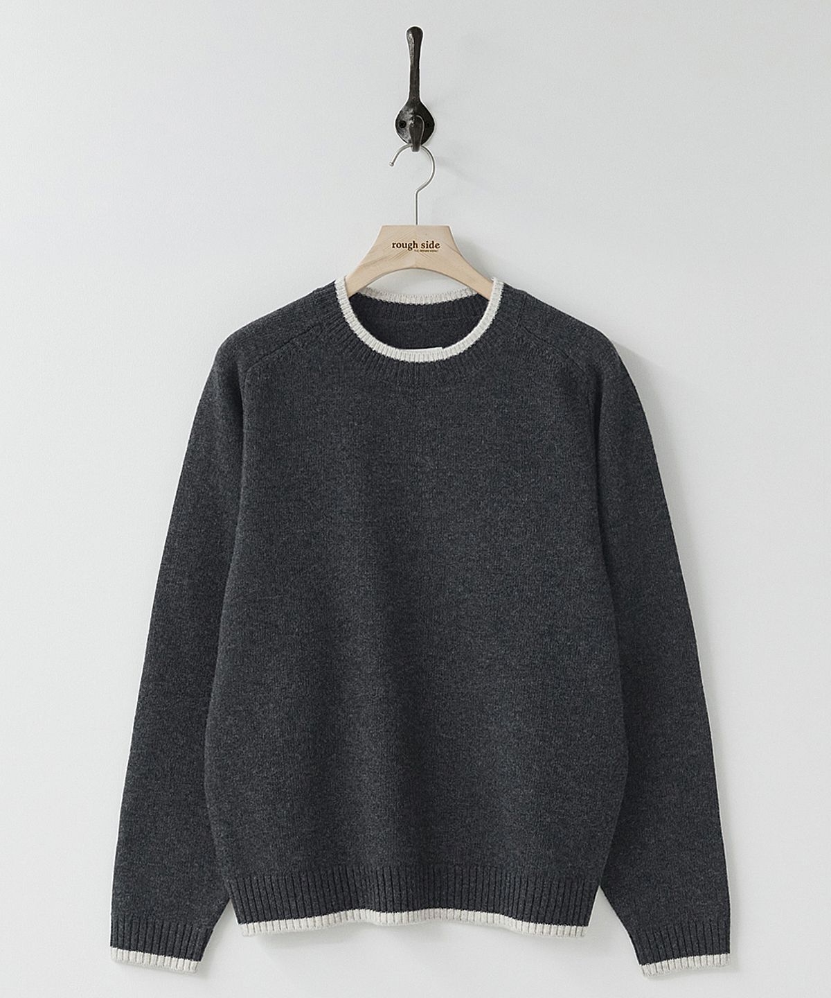 러프사이드(ROUGHSIDE) Hazel Knit Charcoal