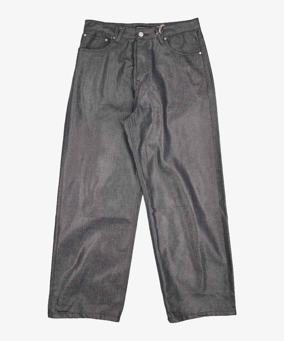 웨슬리 휴스턴(WESLEYHYUSTON) Herringbone glow wide denim pants black L
