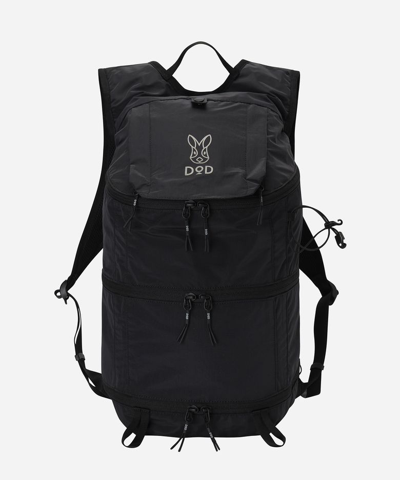 가마보코 백팩(18L)(BLACK)