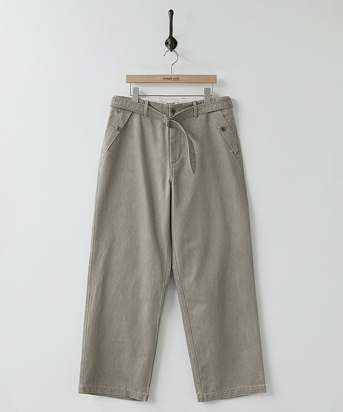 러프사이드(ROUGHSIDE) Downhill Belted Pants Mud