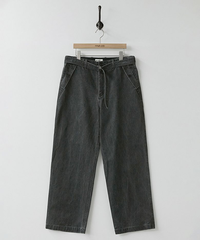 Downhill Belted Pants Charcoal