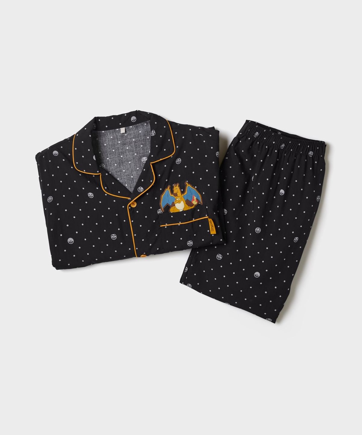 스파오(SPAO) [포켓몬] 긴팔 파자마(Black)_SPPPG49U04