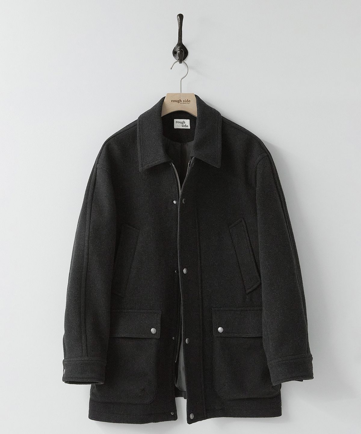 러프사이드(ROUGHSIDE) Range Coat Ash Black
