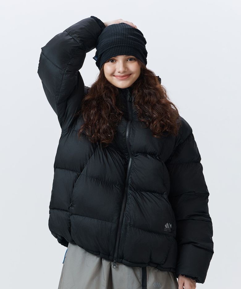 롱스피크 바라클라바 푸퍼 자켓 블랙