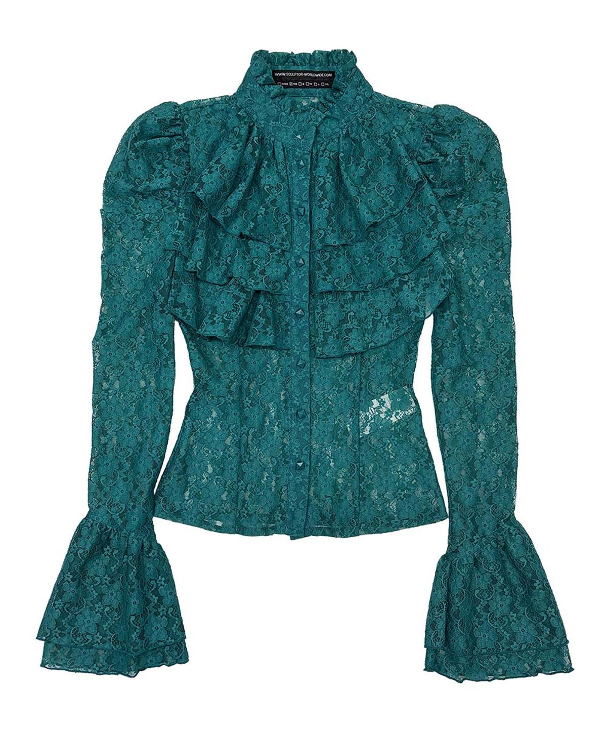 스컬프터(SCULPTOR) Victorian Blouse Teal