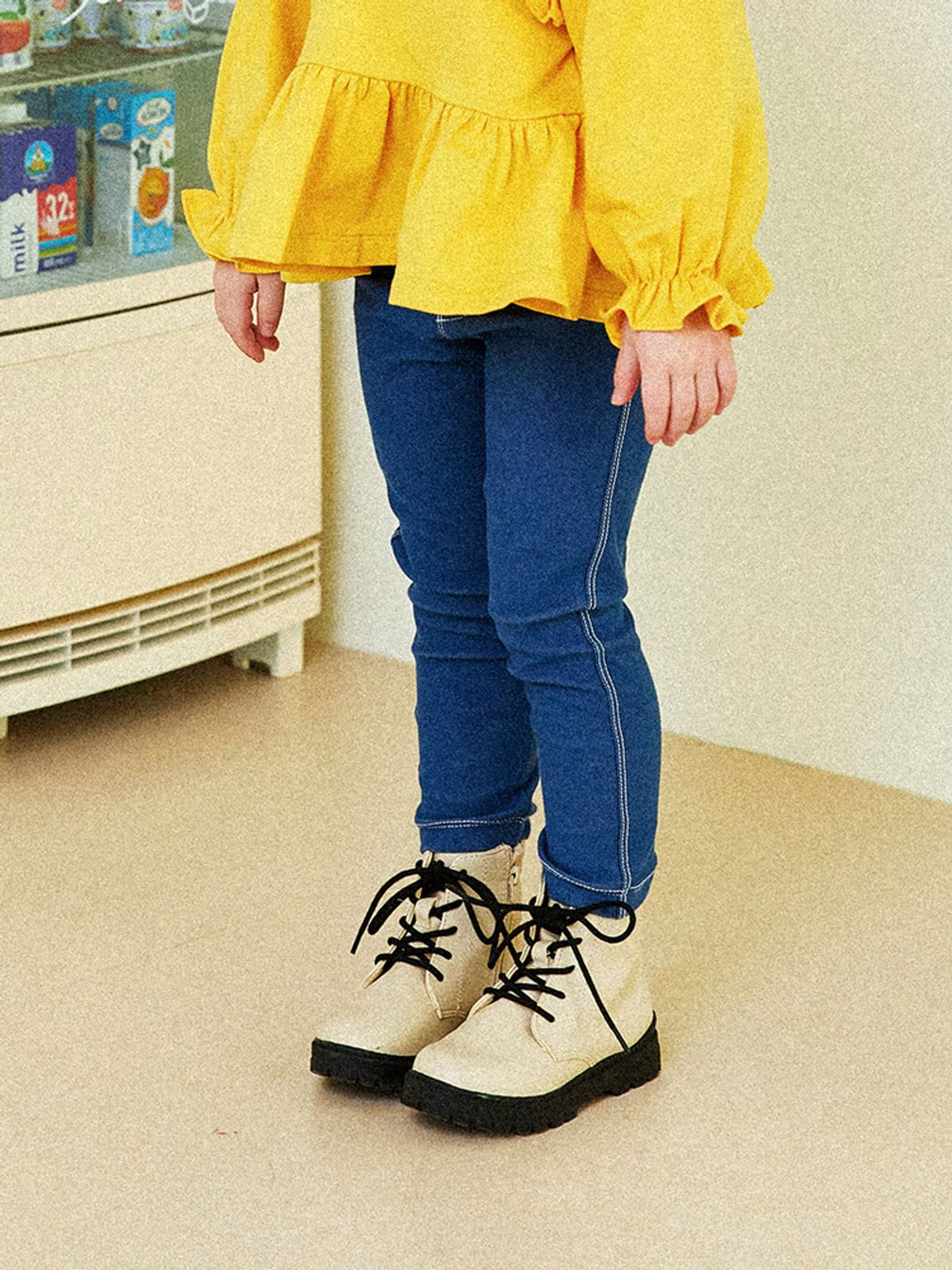 헤이미니(HEJMINI) 바바사선지데님레깅스