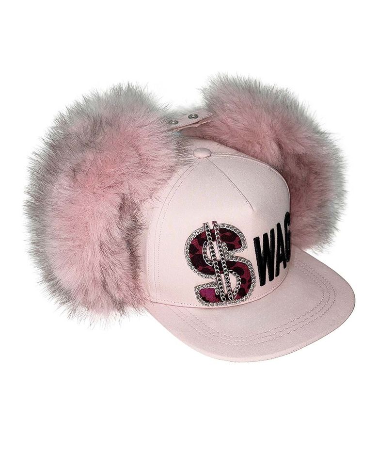 Swag Twill Earflap Cap Pink