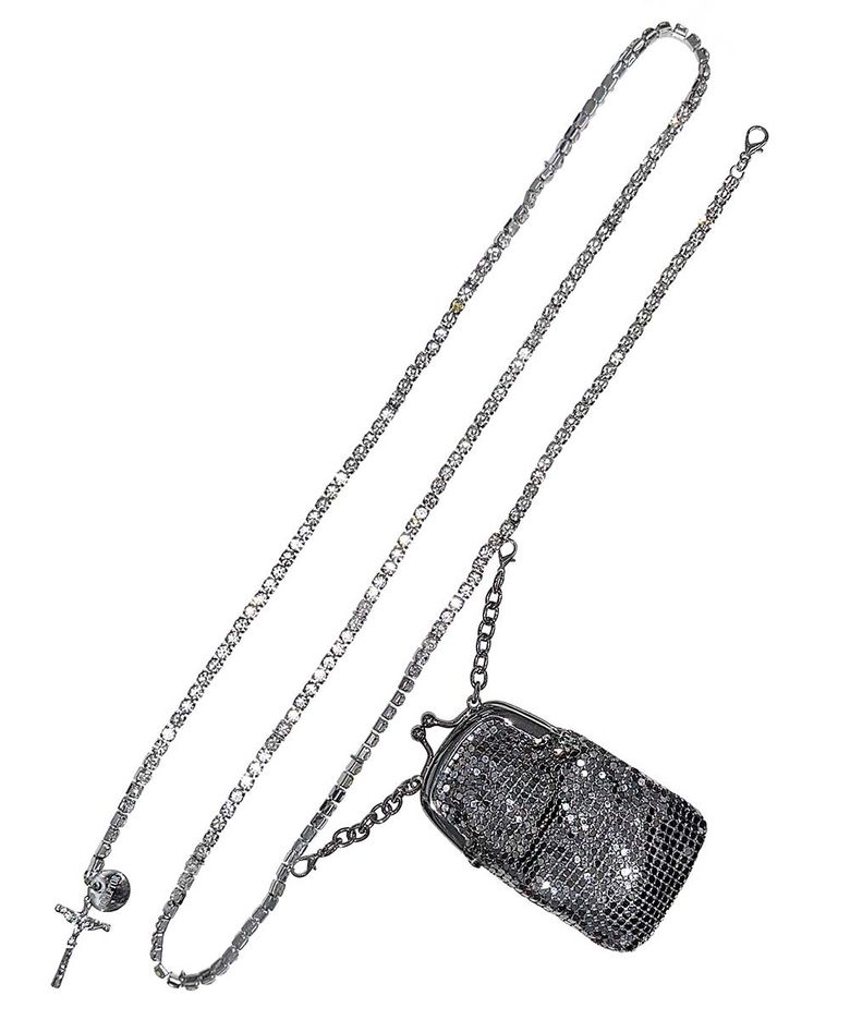 Lip Pouch Chain Belt Solid