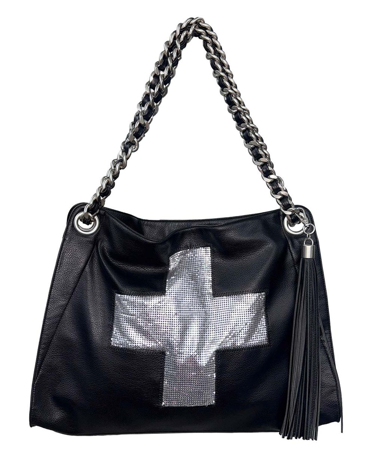 스컬프터(SCULPTOR) Cross Chainmail Big Bag Black