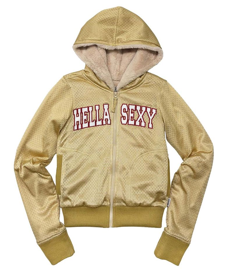 Gym Hooded Zip-Up Gold