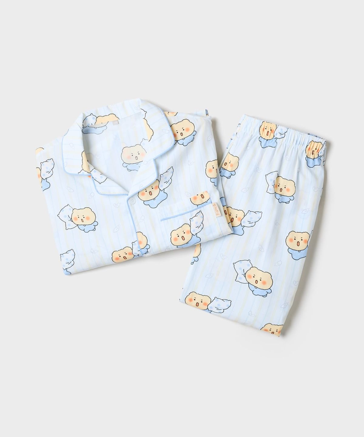 스파오(SPAO) [망그러진곰] 긴팔 파자마(Light Blue)_SPPPG49U03