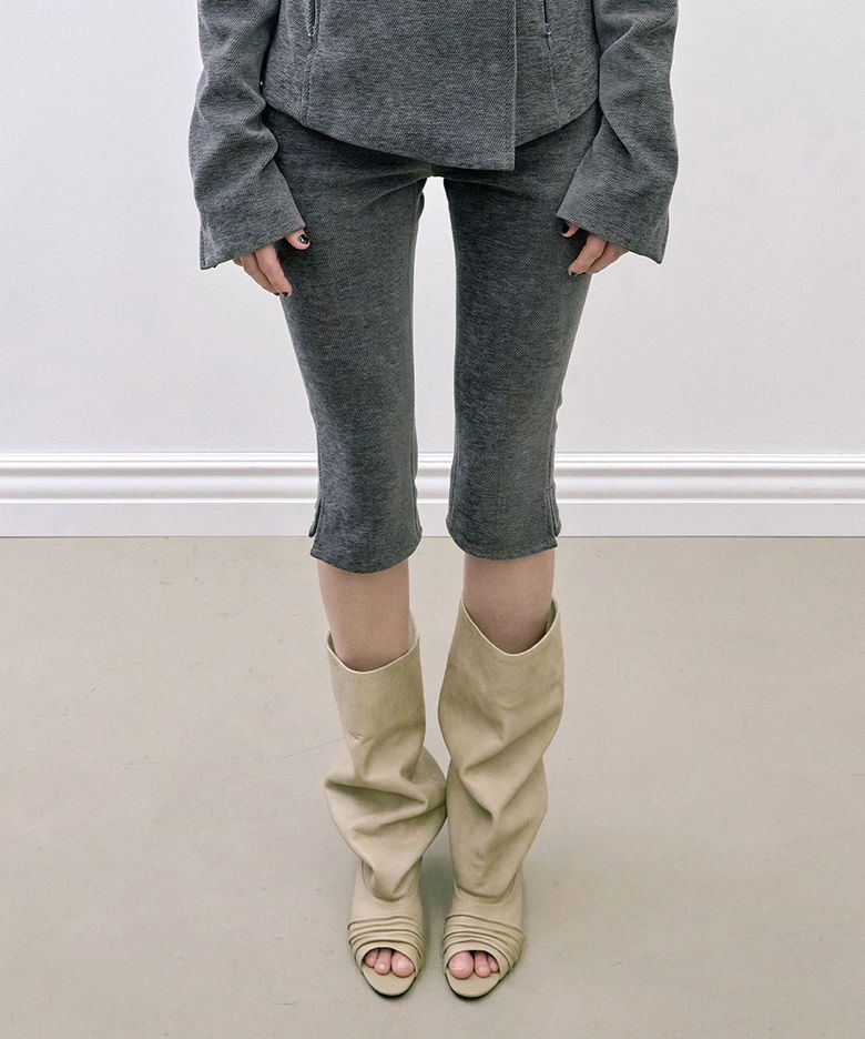 Corduroy Capri Pants Charcoal