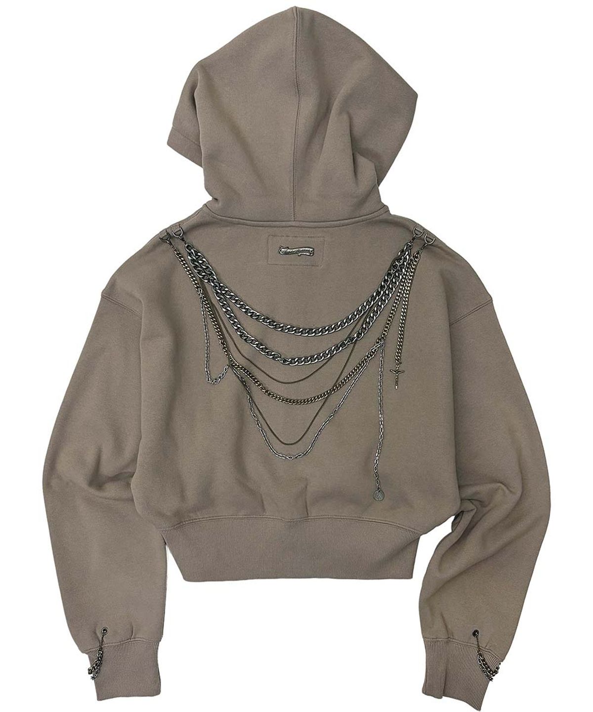 스컬프터(SCULPTOR) Chain Hooded Zip-Up Mocha