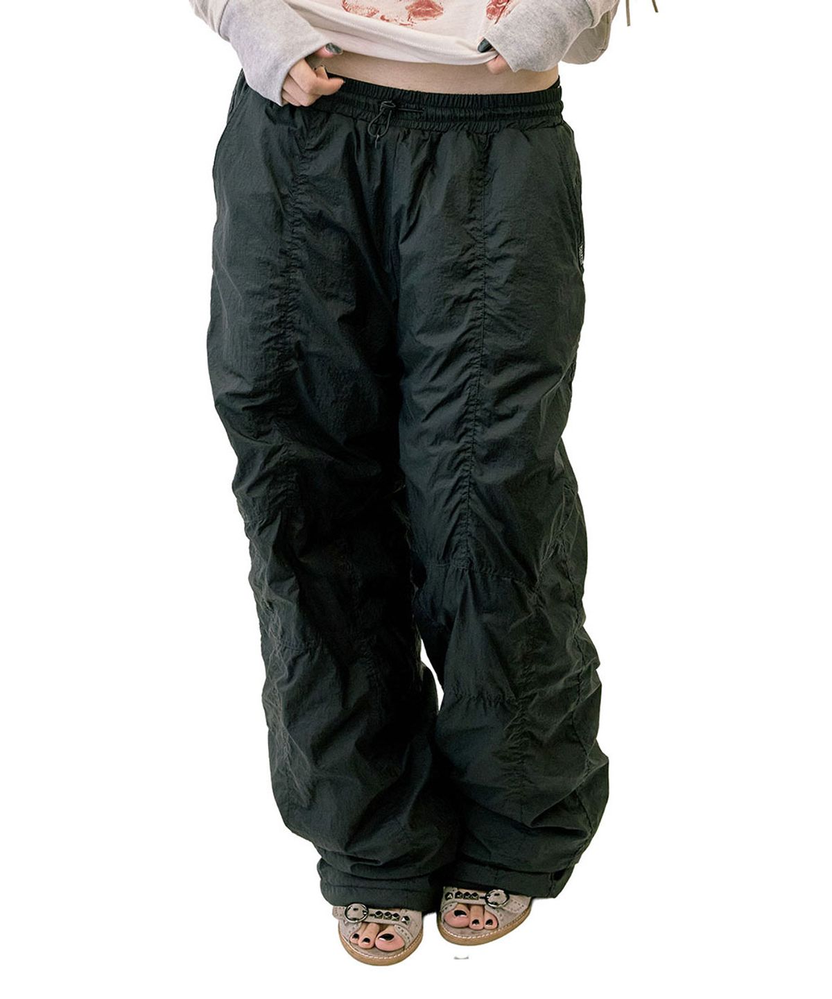 스컬프터(SCULPTOR) Padded Wide Pants Black